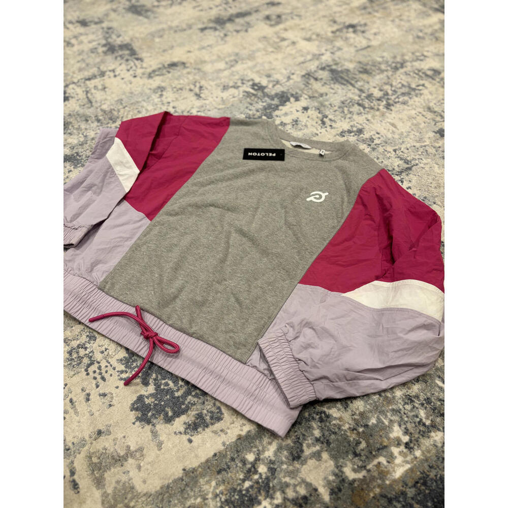 Peloton Women's Colorblock Cropped Sweatshirt Size XL